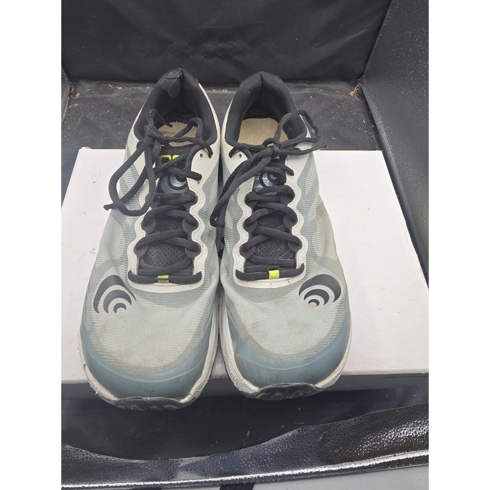 Topo Mtn Racer 2 Men's‎ 10 Bone Black Trail Running Hiking Shoes Gray
